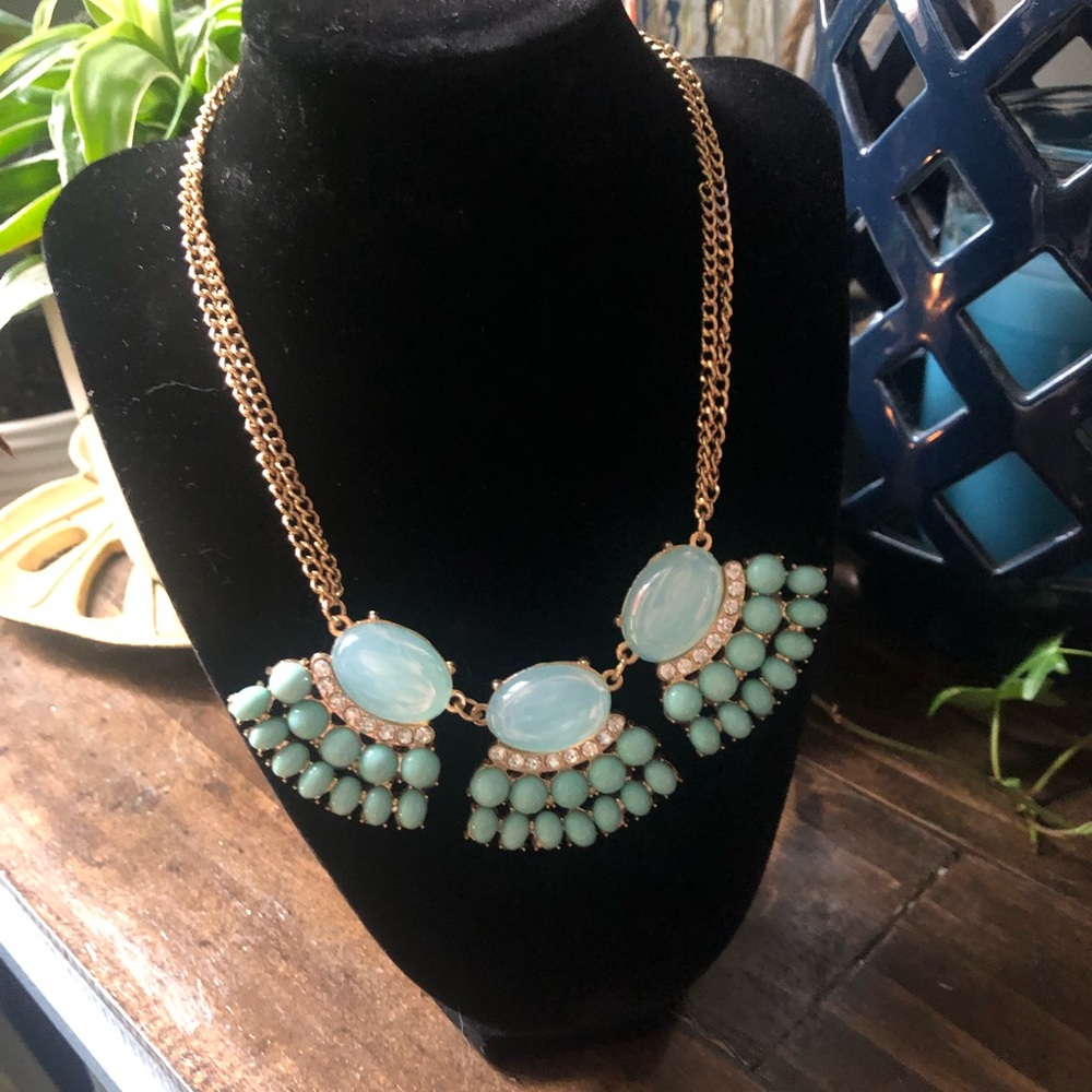 Teal/aqua statement necklace!